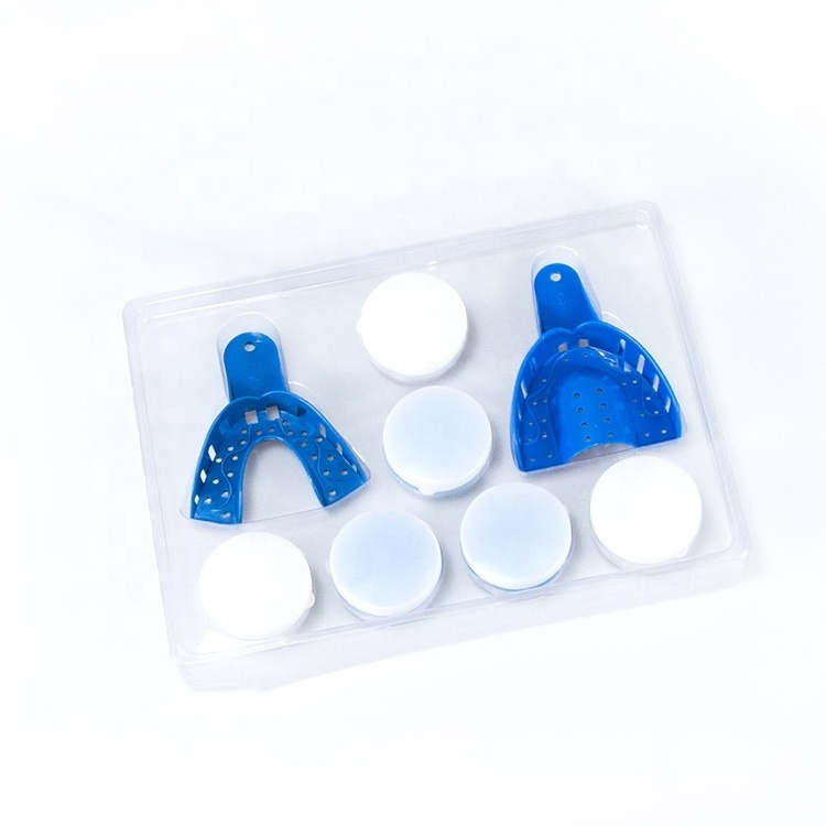 CE and 510 k qualified super soft dental impression putty kit with tray dental teeth mold molding kit grillz