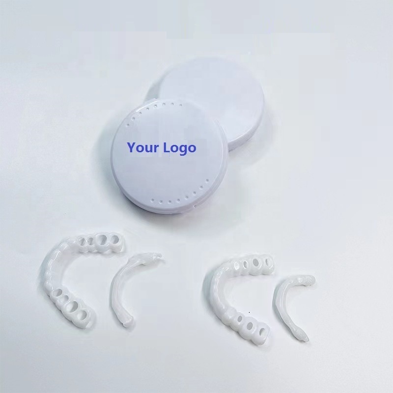 New snap smile customized label Upper lower False teeth cover Perfect Smile Veneers Comfort Fit Flex Denture braces