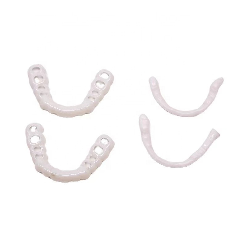 New snap smile customized label Upper lower False teeth cover Perfect Smile Veneers Comfort Fit Flex Denture braces