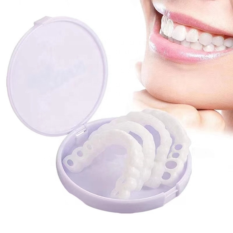 New snap smile customized label Upper lower False teeth cover Perfect Smile Veneers Comfort Fit Flex Denture braces