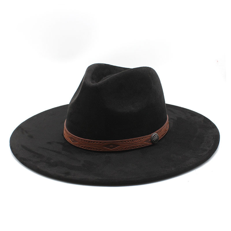 Sidewinder Shapeable Outback hat Western Style Leather Cowboy Wide Brim Vintage Old Style bucket hat for woman man