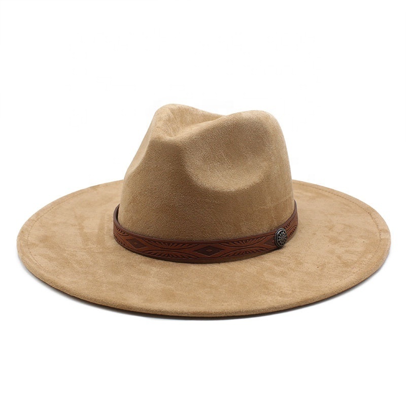 Sidewinder Shapeable Outback hat Western Style Leather Cowboy Wide Brim Vintage Old Style bucket hat for woman man