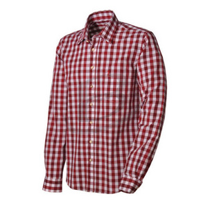 Oktoberfest Men Checked Long Sleeve Shirt Cotton Premium Shirt (Germany Trachten Shirt)