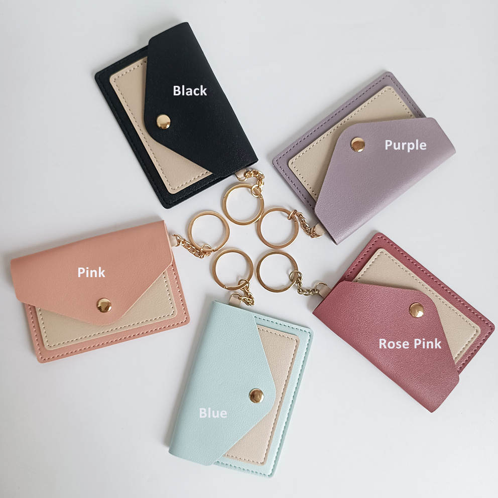 New Arrival Stock Coin Purse Portable Luxury Compact Women Money Bag Key Chain Mini Bag Key Chain Card Holder