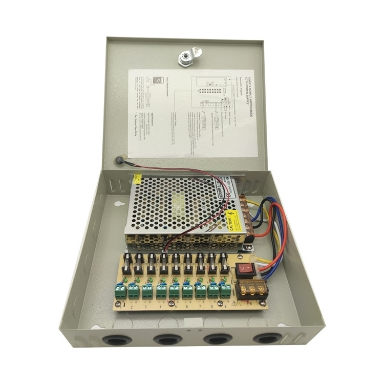 cctv power supply manufacturers 12v 30a 18ch cctv power box/cctv camera