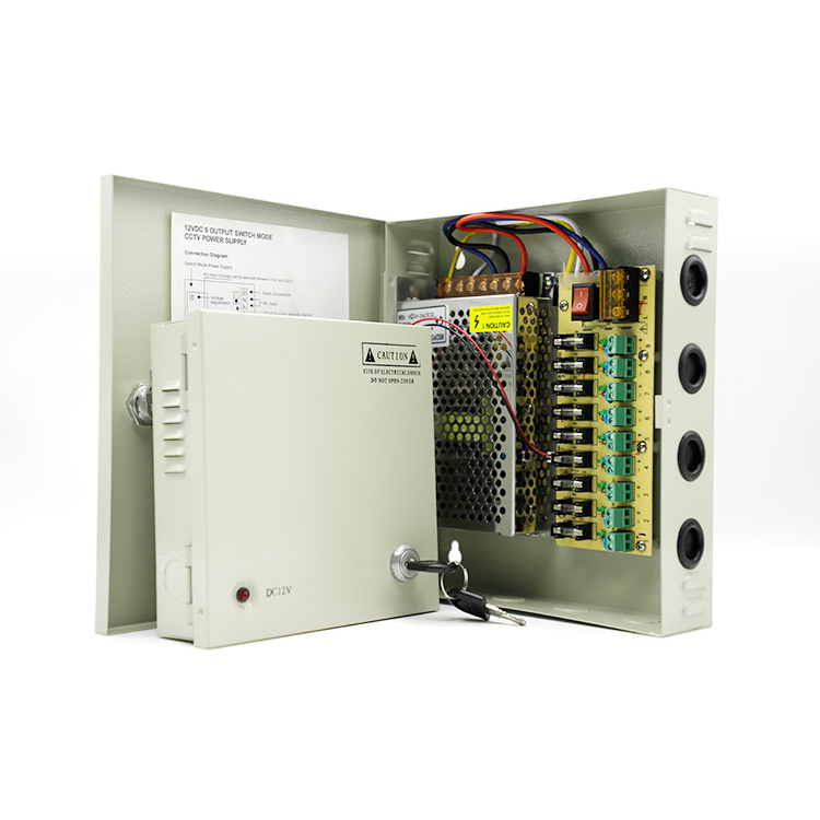 cctv power supply manufacturers 12v 30a 18ch cctv power box/cctv camera