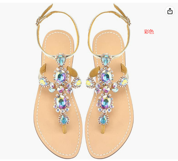 high quality wholesale Brazil V shape crystal flip flops decoration shoe accessories for sandals Plain Flip Flops For Decorating