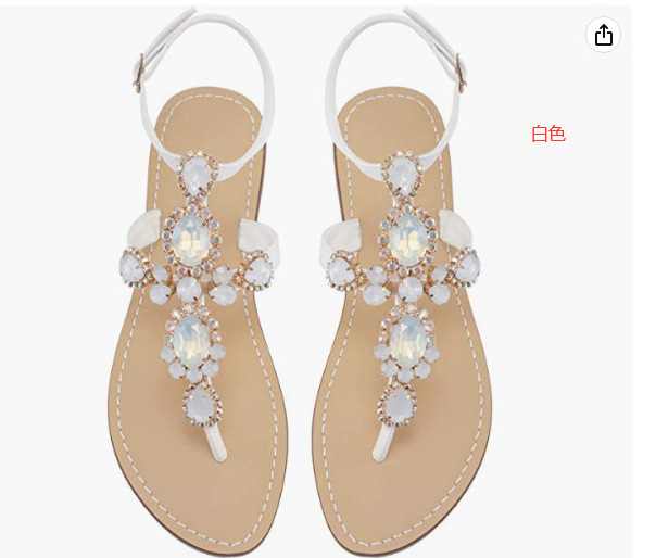 high quality wholesale Brazil V shape crystal flip flops decoration shoe accessories for sandals Plain Flip Flops For Decorating