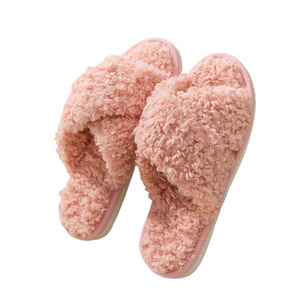 2023 summer mongolian dubai opentoe smile  faux big fur slipper boots leather raccoon fox fur slippers eva fur slippers