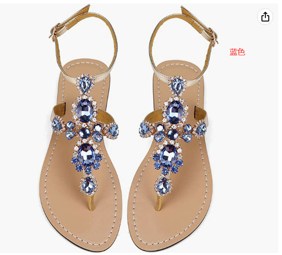 high quality wholesale Brazil V shape crystal flip flops decoration shoe accessories for sandals Plain Flip Flops For Decorating