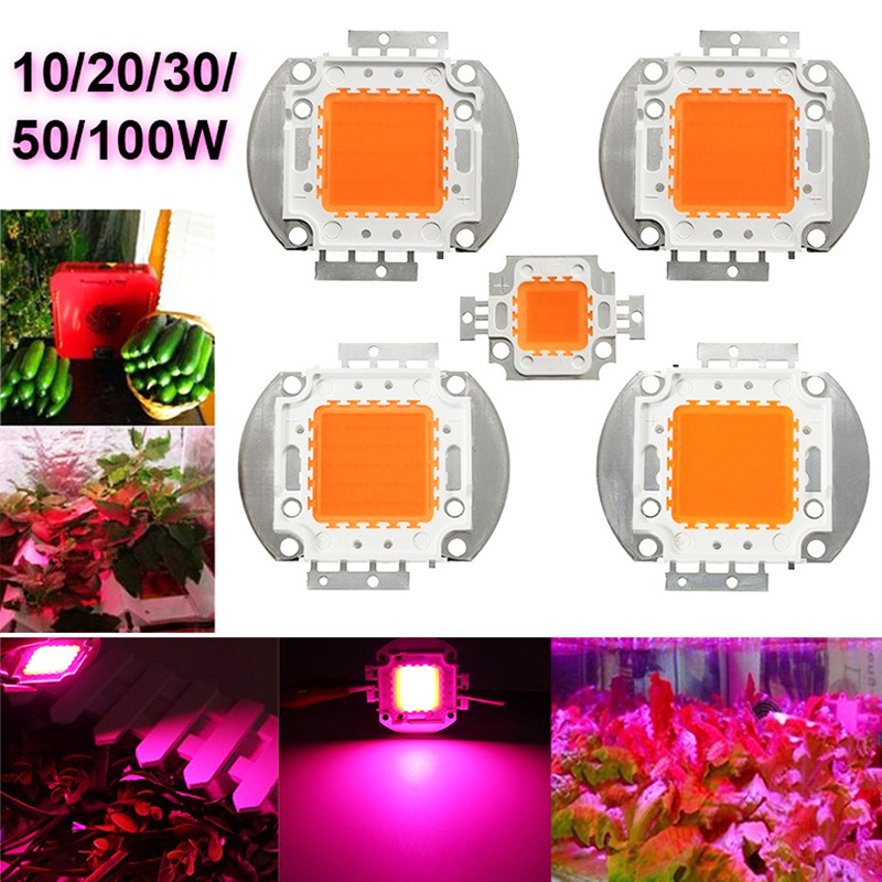 High Power Led Chip 10W 30W 50W 100W Full Spectrum LED Grow Light (380nm - 840nm) Lamps 30x30mil LEDS