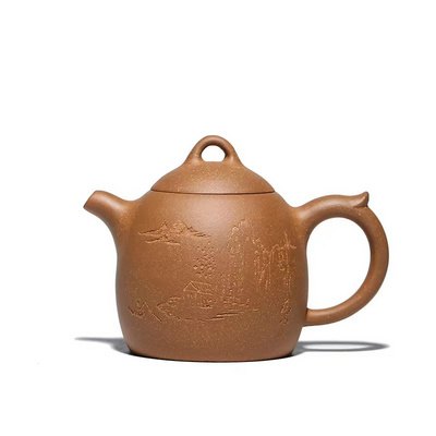 2023 most popular  style : Yixing handmade purple clay tea pot zisha Qinquan tea pot with good quality