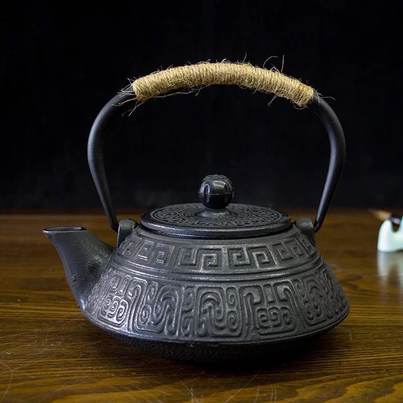 Vintage Handmade Japanese Cast Iron Teapot Tea Kettle