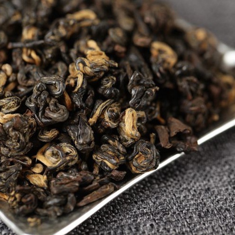 Rich taste Chinese healthy black tea Yunnan black tea Yunnan snail Dian hong cha