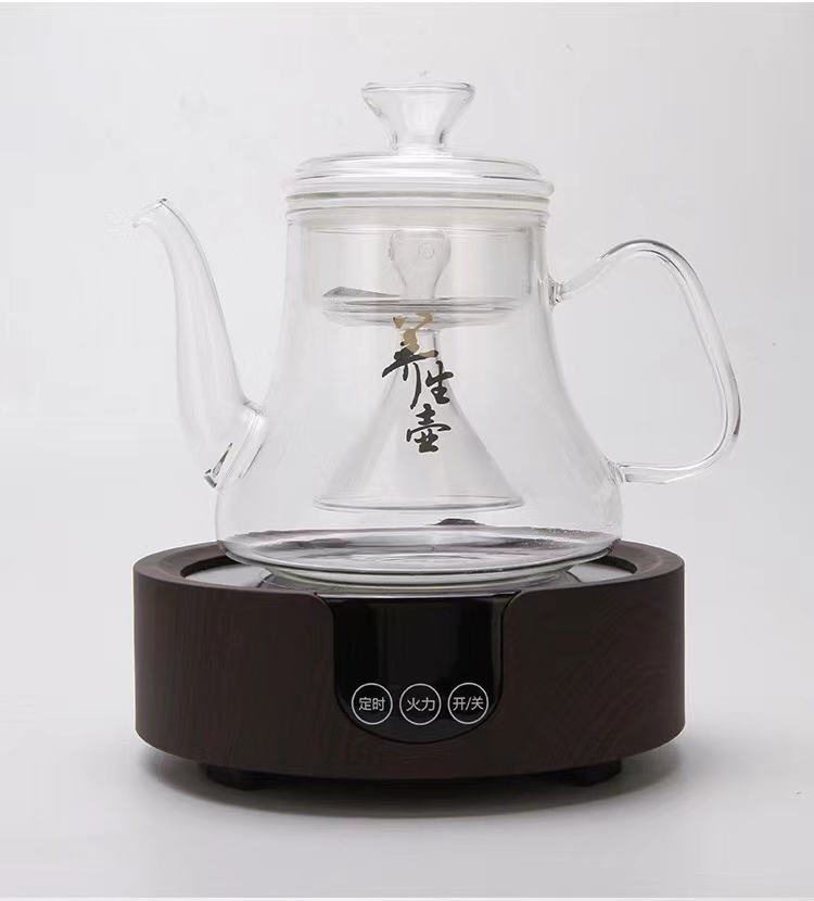 Smart touch screen: Portable Ceramic Teapot electric warm base  Electric Ceramic Stove  with power saving and Boil water quickly