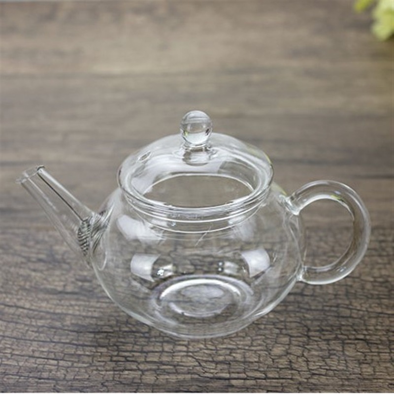 Heat resistant glass tea pot 200 ml hot selling borosilicate kettle with wire infuser