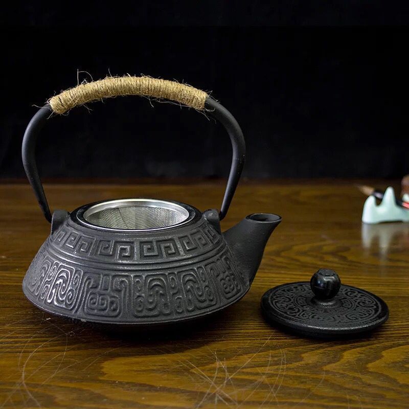 Vintage Handmade Japanese Cast Iron Teapot Tea Kettle