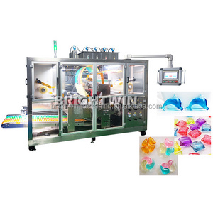 Multi Shapes Laundry Pods Filling Packing Machine Detergent Beads filling  Machine for the Production Detergent Gel Pod