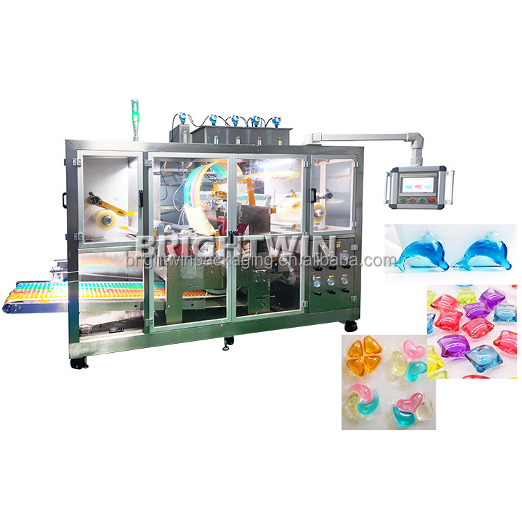 Detergent Wash Powder Pod Making Machine For Powder/Liquid