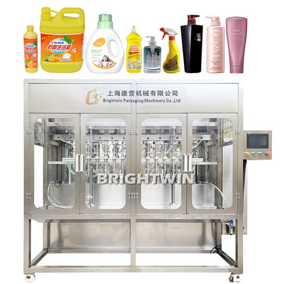 BRIGHTWIN factory sale automatic liquid soap shampoo lotion detergent dishwashing liquid sand sanitizer filling machine