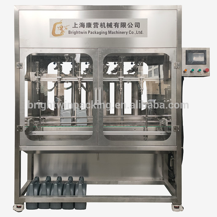 Brightwin factory directly supply automatic lubricant oil brake oil filling machine capping machine labeling machine with video