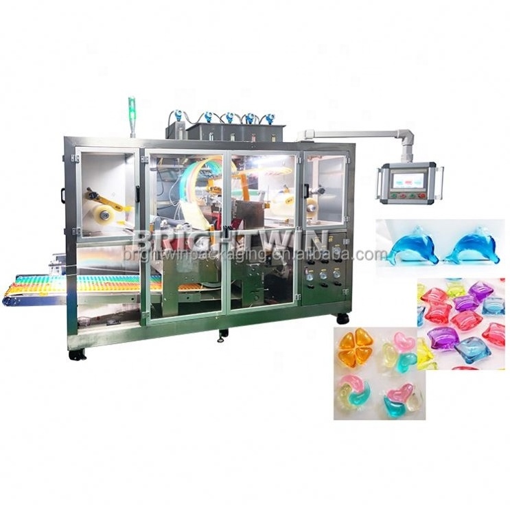 Multi Shapes Laundry Pods Filling Packing Machine Detergent Beads Filler Machine for the Production Detergent Gel  s Pod