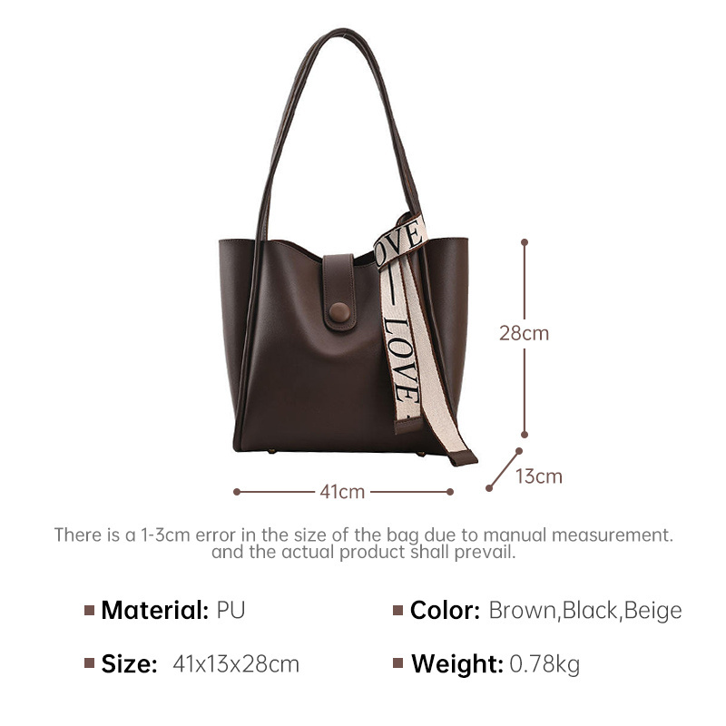 Luxury vegan pu leather bags women handbags ladies under arm shoulder bags 2023 new trending custom handbag women's tote bags