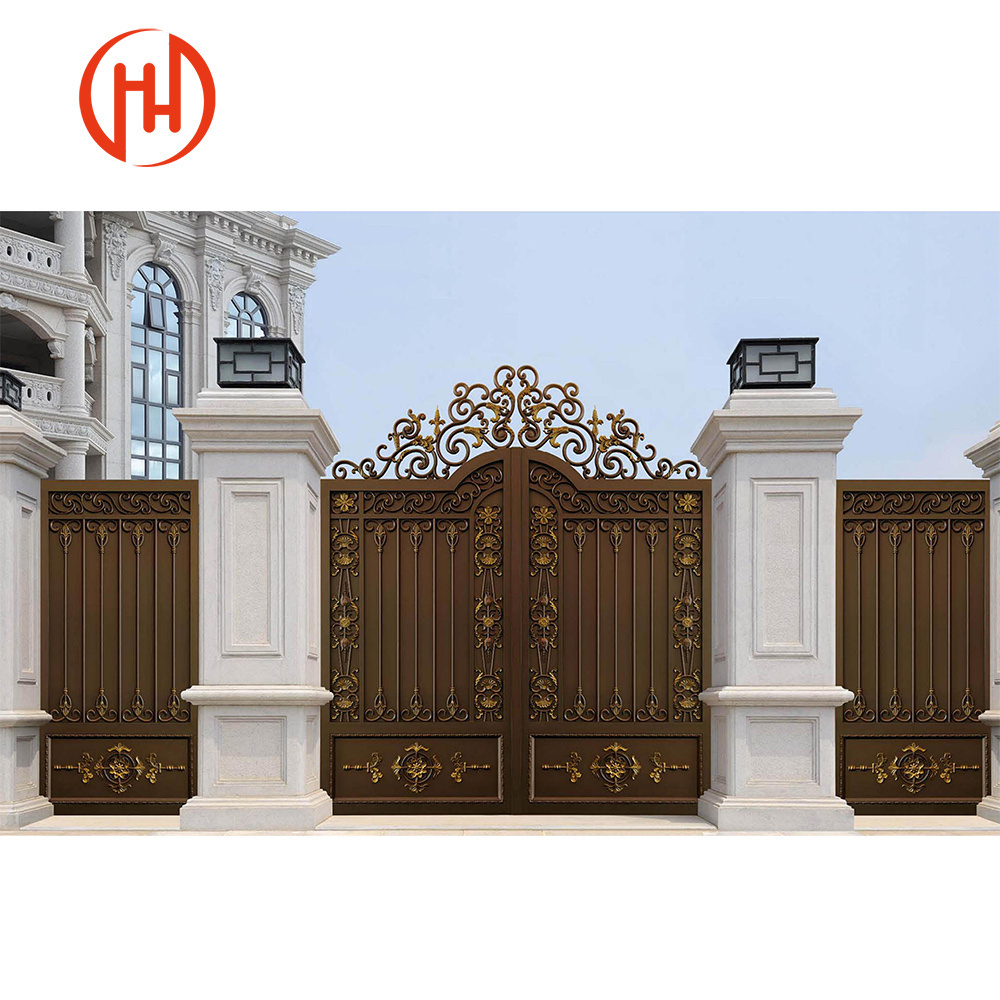 Competitive Price Electric Gates Outdoor Aluminum Automatic Swing Gate For House