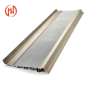 Aluminum rain gutter guard leaf filter gutter guards stainless steel metal mesh fabric grid for gutter