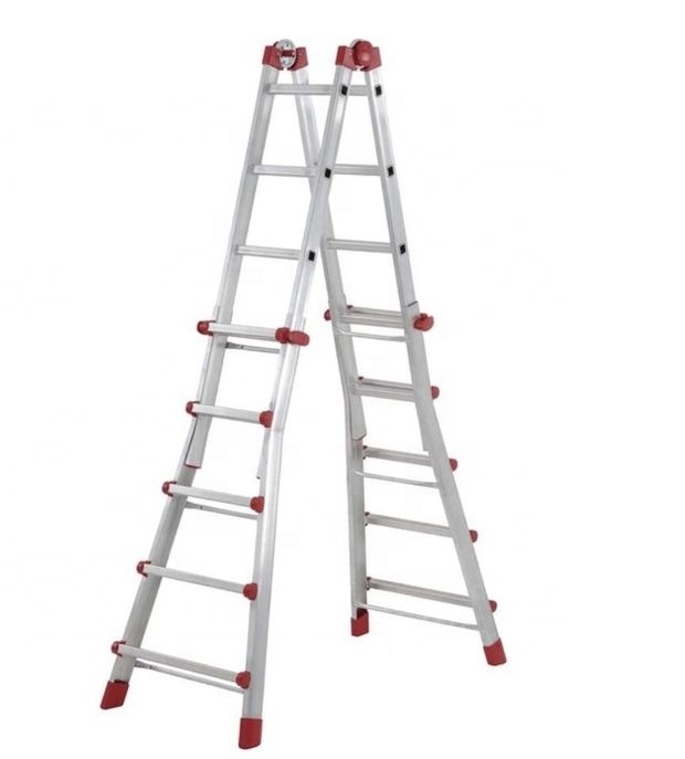 Safety Aluminium Multipurpose Ladders durable home telescopic folding step aluminum 4 section extension aluminium ladder