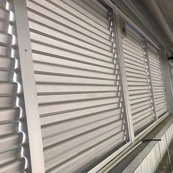 Shutter Windows Automatic Vertical Louver Jalousie Frame Customized Aluminum