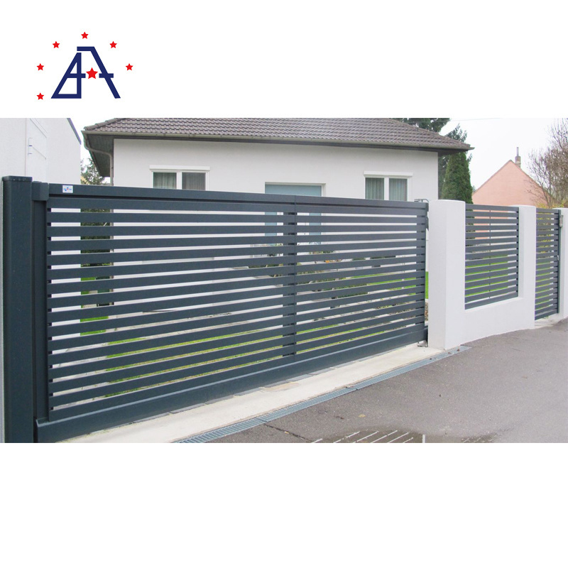 Factory price high quality modern fencing material outdoor home garden metal aluminium profile fence post privacy fences panel