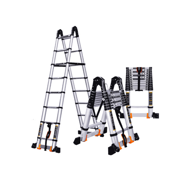 Removable aluminium platform lader indoor modern telescopic ladder