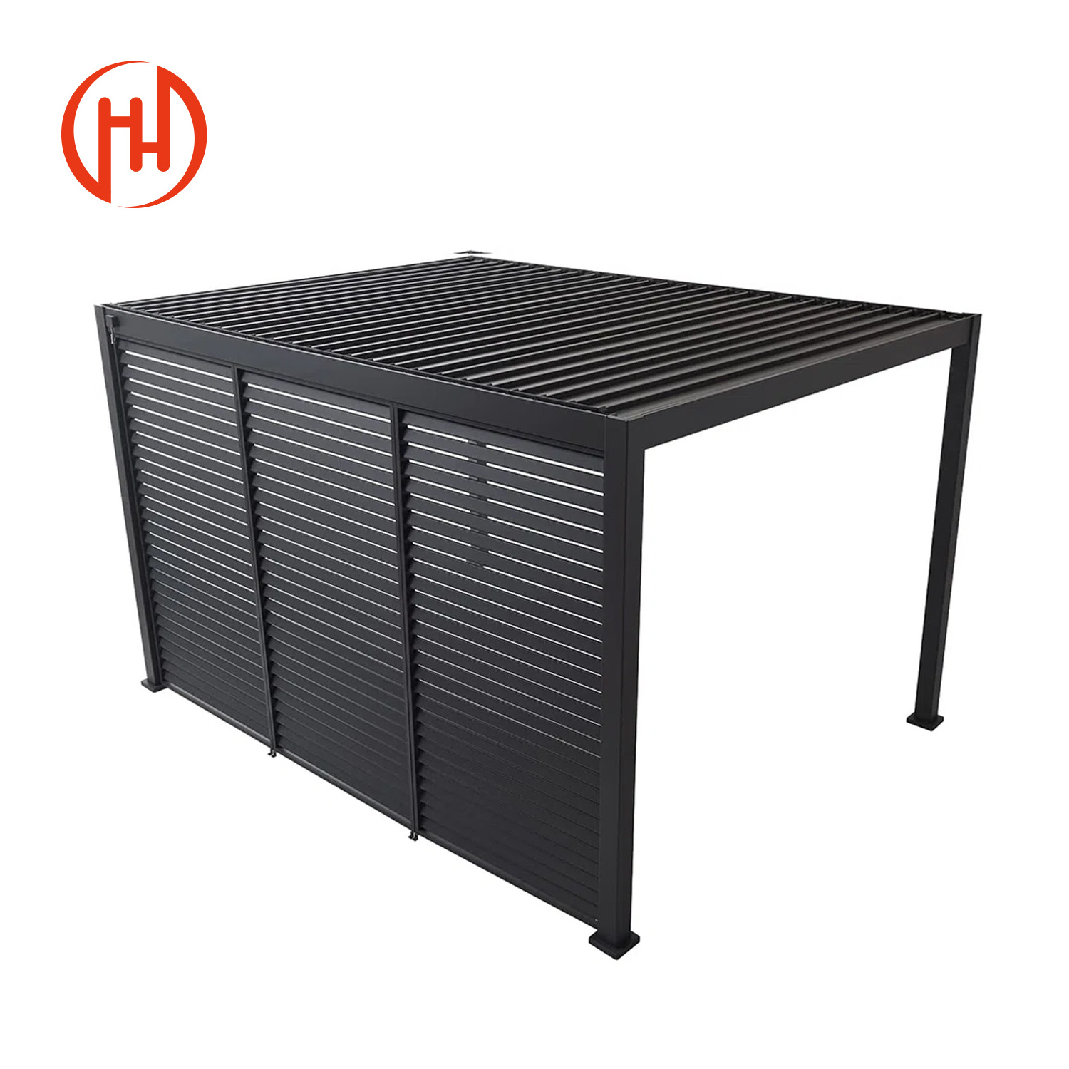 Hot Sale motorized waterproof pergola opening louver roof canopy spa hot tub pergola