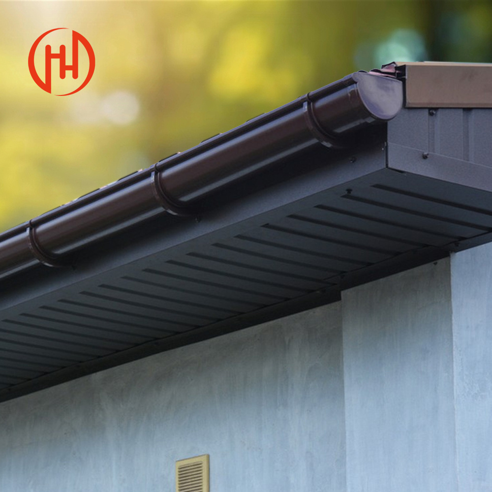 Manufacturing Modern Style Aluminum Rain Gutter Guard Roof Leaf Water Collector Aluminum Sheets