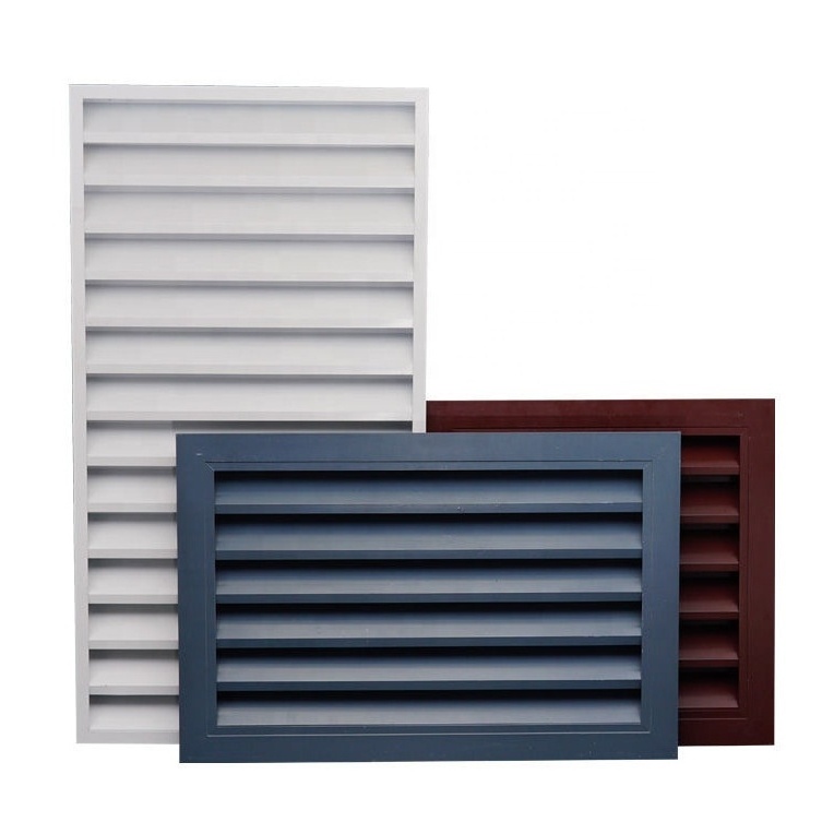 Wholesale Ventilation Grill Aluminum Glass Shutters Blades Louvre Window With Insect Screen for HVAC