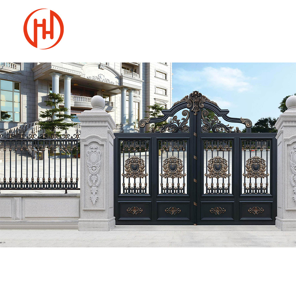 Wholesale Black Color Aluminum Garden Gate/Farm Gate/Garage Door