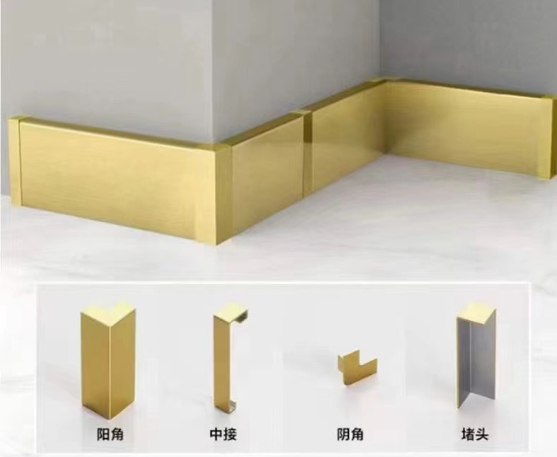 Foshan Tile Trims Factory Customized Metal L Shape Aluminum Corner Tile Edge Trim