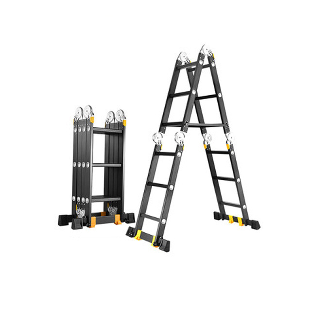 Removable aluminium platform lader indoor modern telescopic ladder