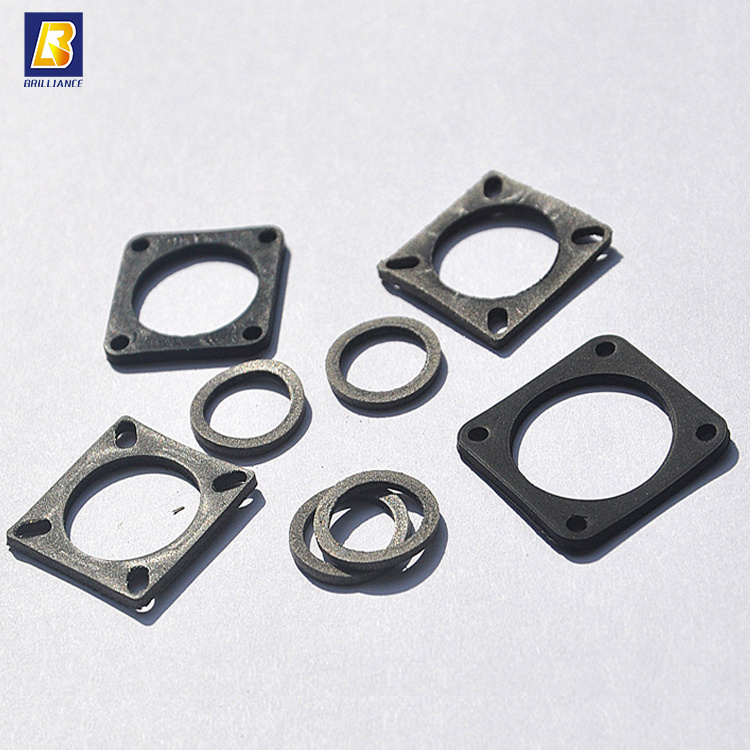 customized carbon black silicone rubber gasket,conductive silicone for emi gasket,rectangular flat washer for connector