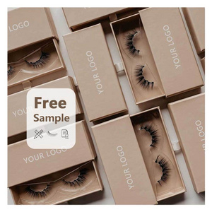 Verified suppliers fashion private label false lashes wholesale silk faux mink full strip eyelashes with lash box custom logo