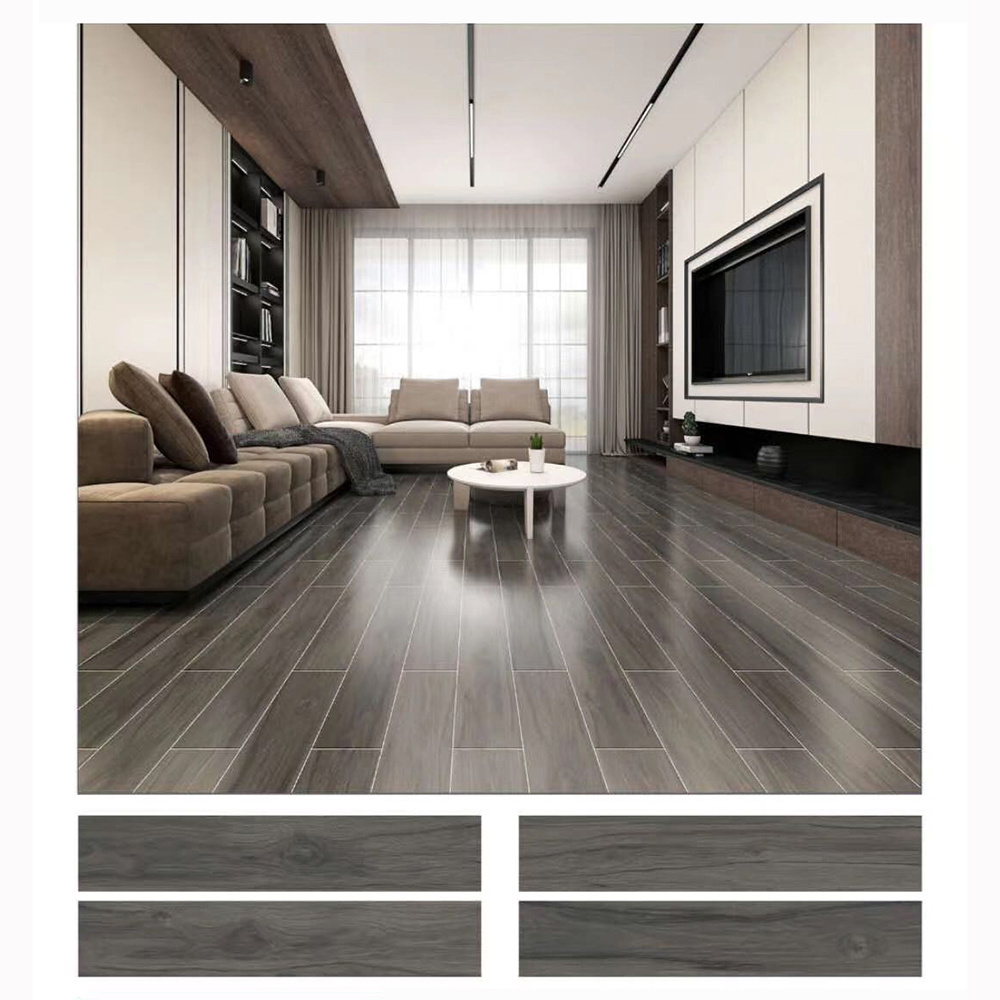 Bedroom wood grain brick 150X800 ceramic tile living room imitation solid wood floor tiles 150X900 anti slip floor tiles