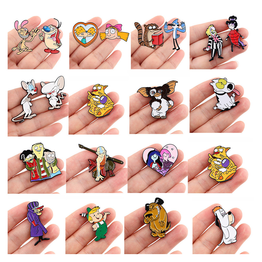 No Minimum Custom Logo Cartoon Animal Cute Design Metal Badge Hard Soft Enamel OEM Funny Enamel Pins For Hat Clubs