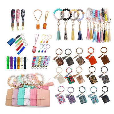 2024 Bracelet Bangle Card Holder Wallet Keychains Coin Cash Card Designer Wristlet Keychain With Tassels