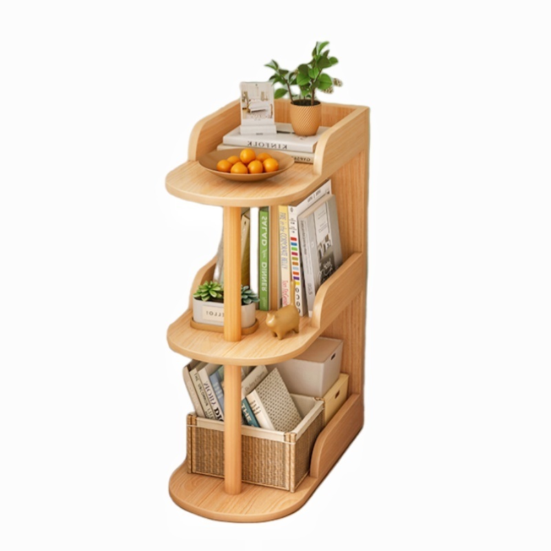 Top Quality European Tower Mini 2 Shelf White Bookshelf Organizer Bookcase For Home