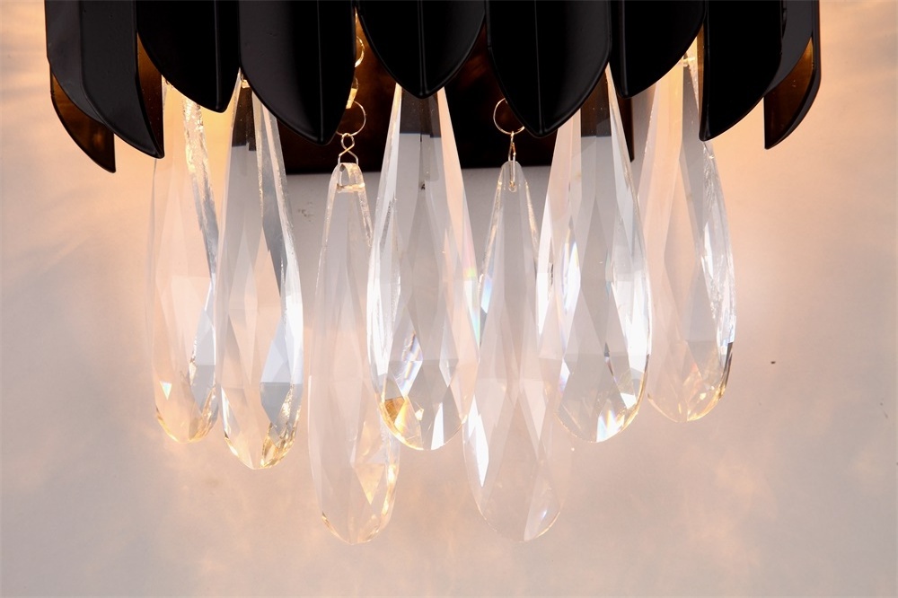 Modern Golden Luxury European Crystal Glass Wall Lamp for Home Indoors Wall Light Bedside Decor Entrance Wall Sconces LED 30 80