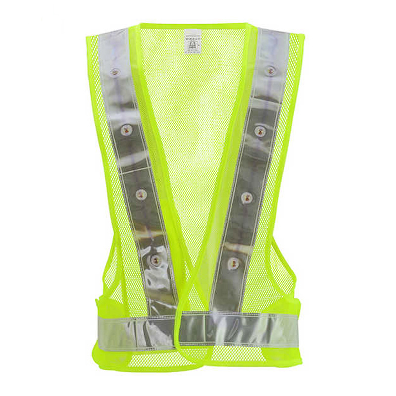 cinturon reflective High Light LED Flashing Safety Reflective Vest with 16 Led Light for women men