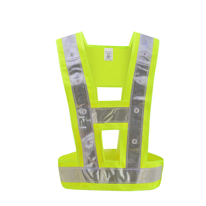 cinturon reflective High Light LED Flashing Safety Reflective Vest with 16 Led Light for women men