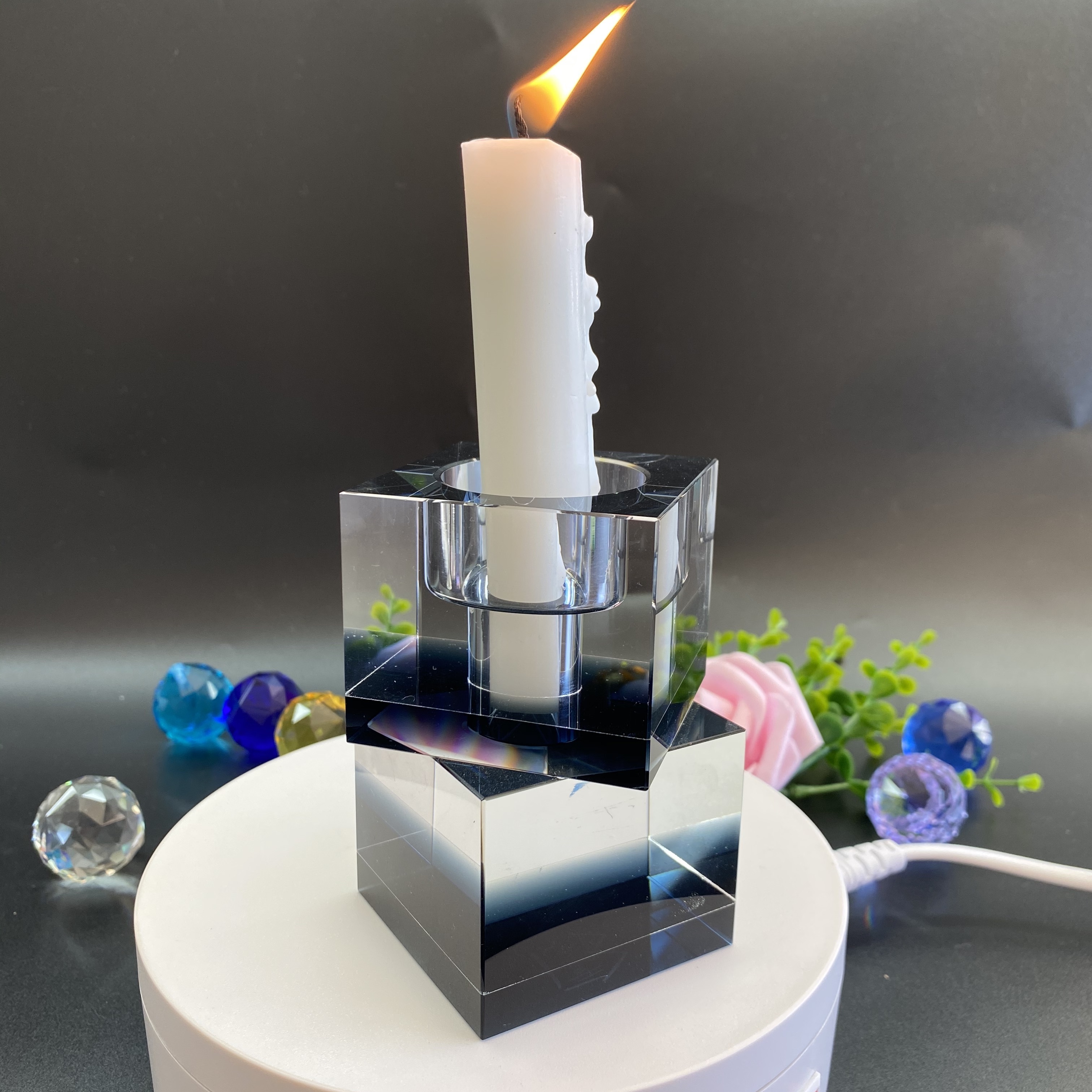 K9 crystal candle holder tealight holder