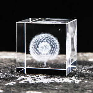 K9 crystal cube 3d laser crystal paperweight